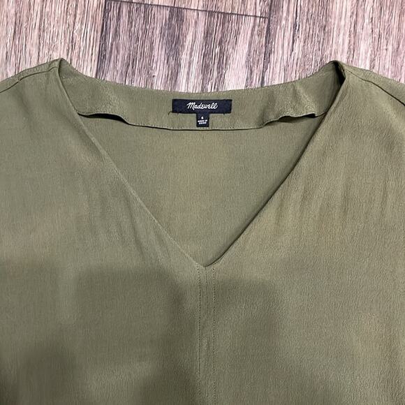 Madewell Olive Novel Shift Dress size Small - Picture 3 of 4